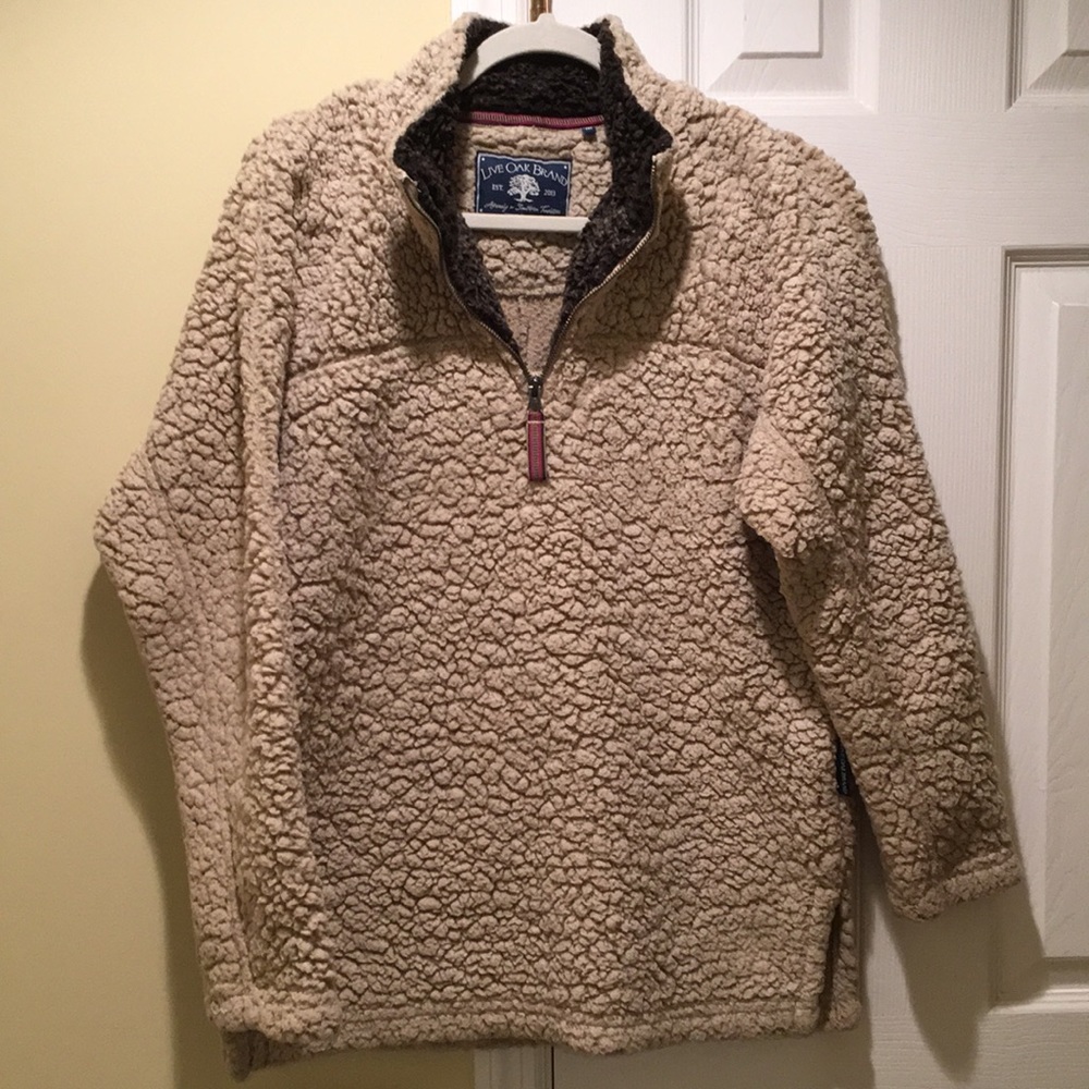 Live Oak Sherpa Look Fleece Quarter Zip